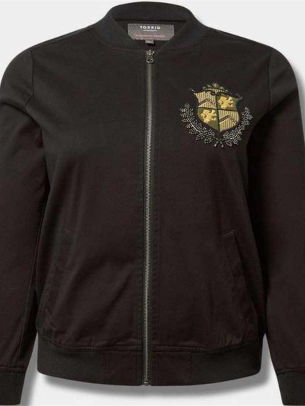 NWT Size 3 Torrid Stretch Twill Military Bomber Jacket